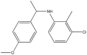 3-chloro-N-[1-(4-methoxyphenyl)ethyl]-2-methylaniline Struktur