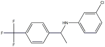 3-chloro-N-{1-[4-(trifluoromethyl)phenyl]ethyl}aniline Struktur