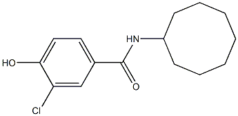 3-chloro-N-cyclooctyl-4-hydroxybenzamide Struktur