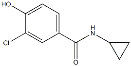 3-chloro-N-cyclopropyl-4-hydroxybenzamide Struktur