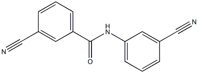 3-cyano-N-(3-cyanophenyl)benzamide Struktur