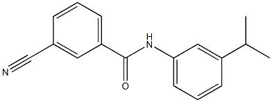 3-cyano-N-[3-(propan-2-yl)phenyl]benzamide Struktur