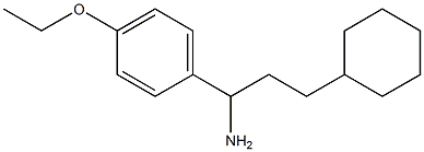 3-cyclohexyl-1-(4-ethoxyphenyl)propan-1-amine Struktur