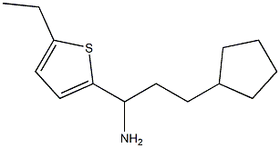 3-cyclopentyl-1-(5-ethylthiophen-2-yl)propan-1-amine Struktur