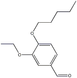 3-ethoxy-4-(pentyloxy)benzaldehyde Struktur