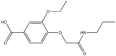 3-ethoxy-4-[2-oxo-2-(propylamino)ethoxy]benzoic acid Struktur