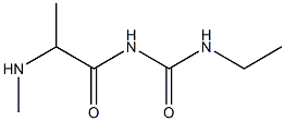 3-ethyl-1-[2-(methylamino)propanoyl]urea Struktur