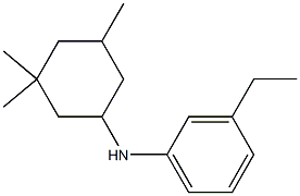 3-ethyl-N-(3,3,5-trimethylcyclohexyl)aniline Struktur