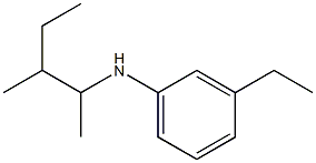 3-ethyl-N-(3-methylpentan-2-yl)aniline Struktur