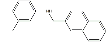 3-ethyl-N-(naphthalen-2-ylmethyl)aniline Struktur