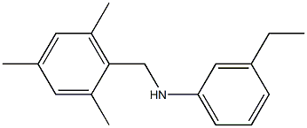 3-ethyl-N-[(2,4,6-trimethylphenyl)methyl]aniline Struktur