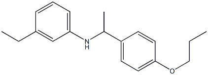 3-ethyl-N-[1-(4-propoxyphenyl)ethyl]aniline Struktur