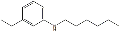 3-ethyl-N-hexylaniline Struktur