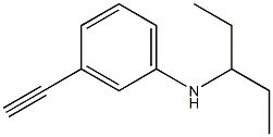 3-ethynyl-N-(pentan-3-yl)aniline Struktur