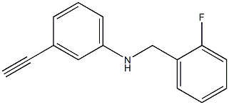 3-ethynyl-N-[(2-fluorophenyl)methyl]aniline Struktur