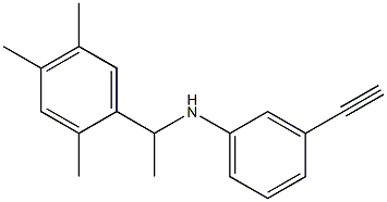 3-ethynyl-N-[1-(2,4,5-trimethylphenyl)ethyl]aniline Struktur