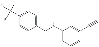 3-ethynyl-N-{[4-(trifluoromethyl)phenyl]methyl}aniline Struktur