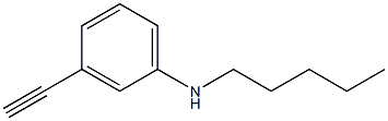 3-ethynyl-N-pentylaniline Struktur