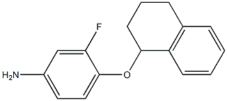 3-fluoro-4-(1,2,3,4-tetrahydronaphthalen-1-yloxy)aniline Struktur