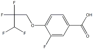 3-fluoro-4-(2,2,3,3-tetrafluoropropoxy)benzoic acid Struktur