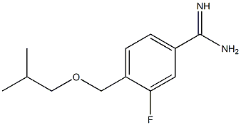 3-fluoro-4-(isobutoxymethyl)benzenecarboximidamide Struktur