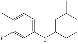 3-fluoro-4-methyl-N-(3-methylcyclohexyl)aniline Struktur