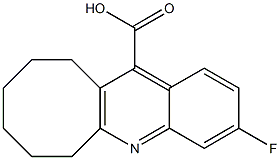 3-fluoro-6H,7H,8H,9H,10H,11H-cycloocta[b]quinoline-12-carboxylic acid Struktur