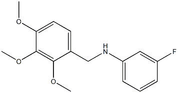 3-fluoro-N-[(2,3,4-trimethoxyphenyl)methyl]aniline Struktur