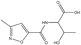 3-hydroxy-2-[(3-methyl-1,2-oxazol-5-yl)formamido]butanoic acid Struktur