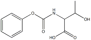 3-hydroxy-2-[(phenoxycarbonyl)amino]butanoic acid Struktur