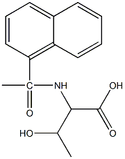 3-hydroxy-2-[1-(naphthalen-1-yl)acetamido]butanoic acid Struktur