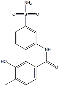 3-hydroxy-4-methyl-N-(3-sulfamoylphenyl)benzamide Struktur