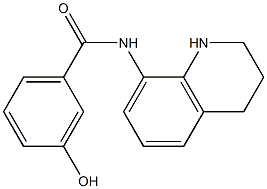 3-hydroxy-N-(1,2,3,4-tetrahydroquinolin-8-yl)benzamide Struktur