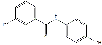 3-hydroxy-N-(4-hydroxyphenyl)benzamide Struktur