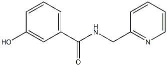 3-hydroxy-N-(pyridin-2-ylmethyl)benzamide Struktur