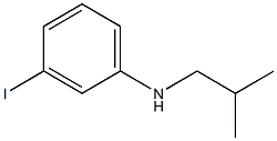 3-iodo-N-(2-methylpropyl)aniline Struktur