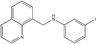 3-iodo-N-(quinolin-8-ylmethyl)aniline Struktur