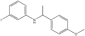 3-iodo-N-[1-(4-methoxyphenyl)ethyl]aniline Struktur