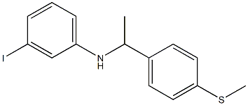 3-iodo-N-{1-[4-(methylsulfanyl)phenyl]ethyl}aniline Struktur