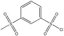 3-methanesulfonylbenzene-1-sulfonyl chloride Struktur