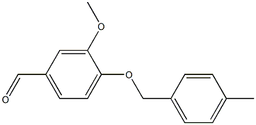 3-methoxy-4-[(4-methylphenyl)methoxy]benzaldehyde Struktur