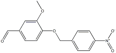 3-methoxy-4-[(4-nitrophenyl)methoxy]benzaldehyde Struktur