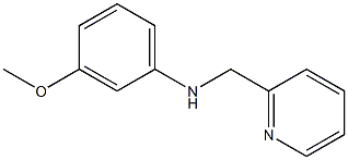 3-methoxy-N-(pyridin-2-ylmethyl)aniline Struktur