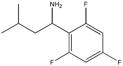 3-methyl-1-(2,4,6-trifluorophenyl)butan-1-amine Struktur