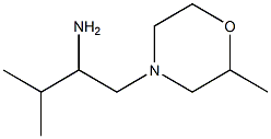 3-methyl-1-(2-methylmorpholin-4-yl)butan-2-amine Struktur