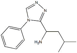 3-methyl-1-(4-phenyl-4H-1,2,4-triazol-3-yl)butan-1-amine Struktur