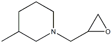 3-methyl-1-(oxiran-2-ylmethyl)piperidine Struktur