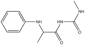 3-methyl-1-[2-(phenylamino)propanoyl]urea Struktur