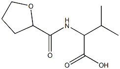 3-methyl-2-[(tetrahydrofuran-2-ylcarbonyl)amino]butanoic acid Struktur