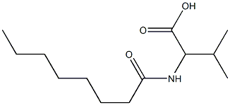 3-methyl-2-octanamidobutanoic acid Struktur